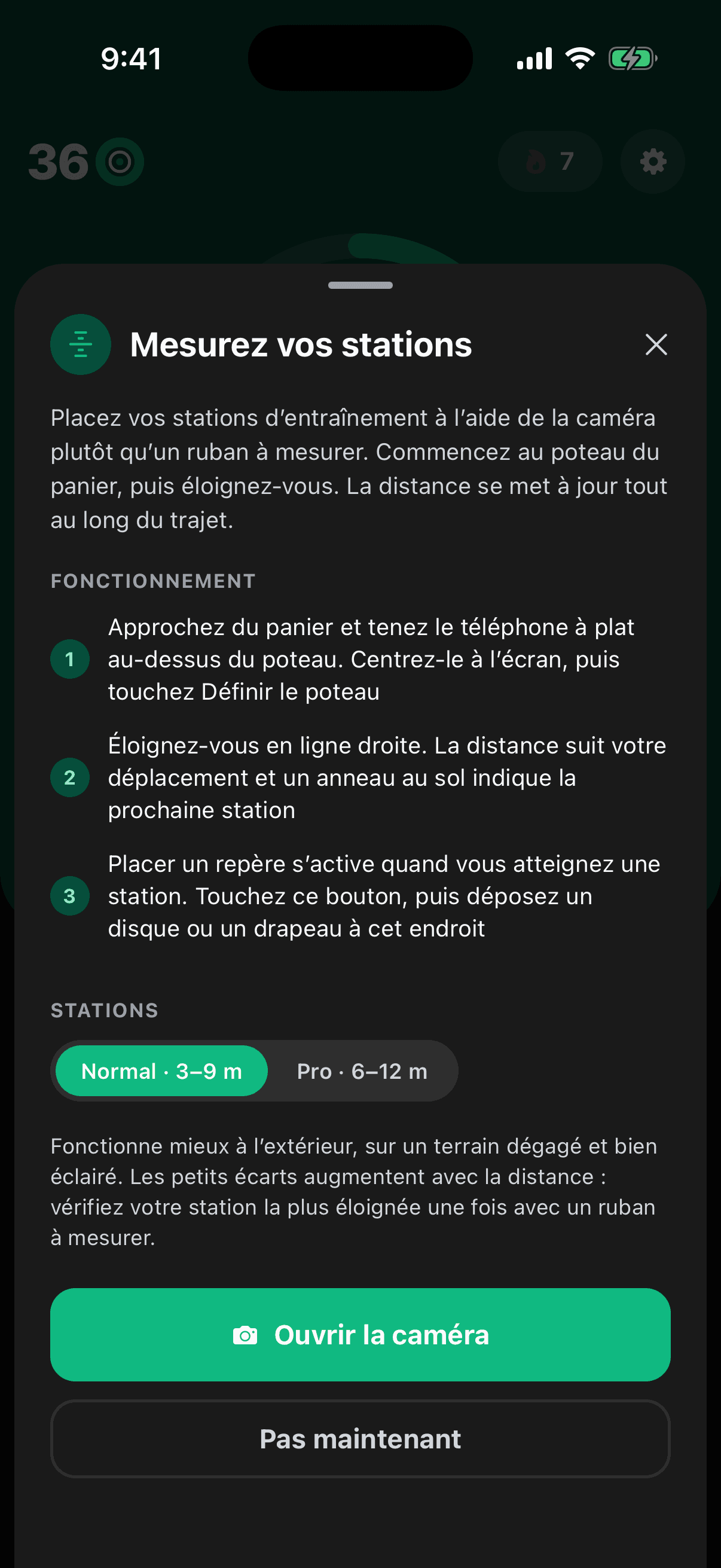 La fiche Measure Your Stations expliquant le fonctionnement de l’installation des stations en RA